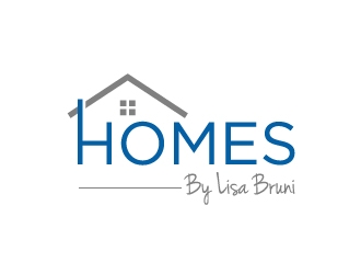 Homes By Lisa Bruni  logo design by my!dea