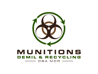 Munitions Demil & Recycling  - DBA MDR logo design by torresace