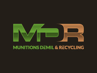 Munitions Demil & Recycling  - DBA MDR logo design by pencilhand