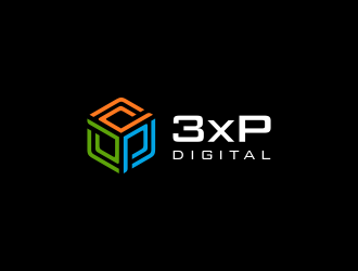 3xP Digital logo design by mashoodpp