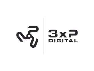 3xP Digital logo design by Eliben