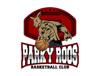 Parkerville Kangaroos Basketball Club logo design by Kruger