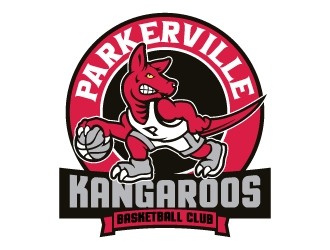 Parkerville Kangaroos Basketball Club logo design by SDLOGO