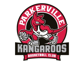 Parkerville Kangaroos Basketball Club logo design by SDLOGO