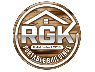 RGK Portable Buildings logo design by THOR_