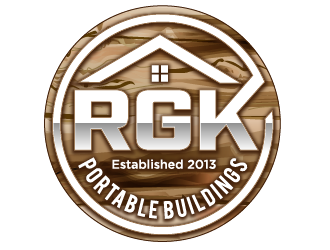 RGK Portable Buildings logo design by THOR_