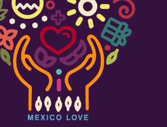 Mexican love logo design by Loregraphic