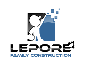 Lepore Family Construction logo design by ROSHTEIN