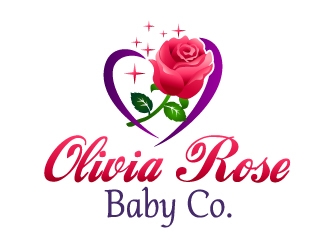 Olivia Rose Baby Co. logo design by Dawnxisoul393
