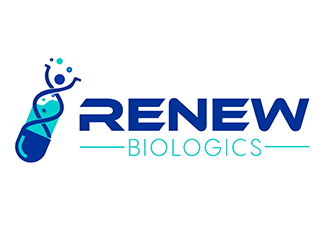Renew Biologics logo design by 3Dlogos