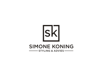 Simone Koning Styling & Advies logo design by Barkah