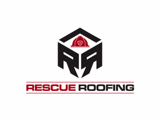 Rescue Roofing logo design by ammad