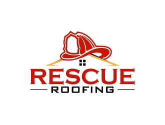 Rescue Roofing logo design by desynergy