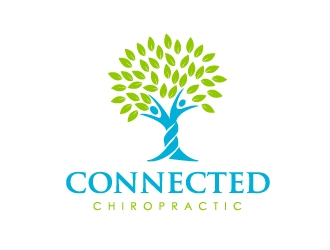 Connected Chiropractic logo design by Marianne