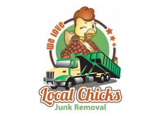 Local Chicks Junk Removal logo design by yurie