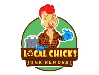 Local Chicks Junk Removal logo design by DesignPal