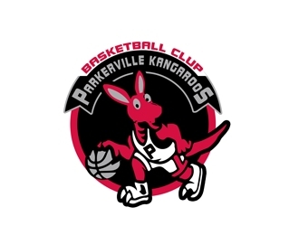 Parkerville Kangaroos Basketball Club logo design by bougalla005