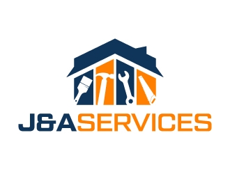 J&A Services logo design by akilis13