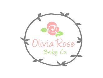 Olivia Rose Baby Co. logo design by createdesigns