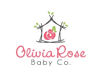 Olivia Rose Baby Co. logo design by createdesigns