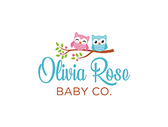 Olivia Rose Baby Co. logo design by logolady