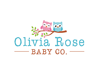 Olivia Rose Baby Co. logo design by logolady