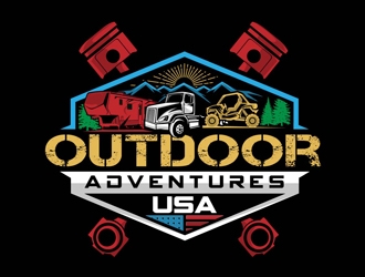 Outdoor Adventures USA logo design by DreamLogoDesign