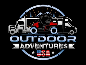 Outdoor Adventures USA logo design by DreamLogoDesign