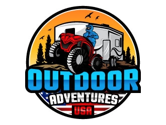 Outdoor Adventures USA logo design by Suvendu