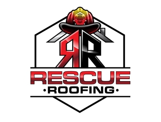 Rescue Roofing logo design by DreamLogoDesign
