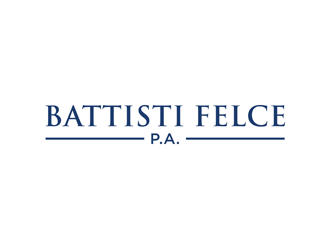 Battisti Felce, P.A. logo design by alby