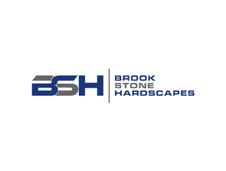 Brook Stone Hardscapes logo design by johana