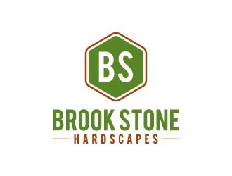 Brook Stone Hardscapes logo design by maserik