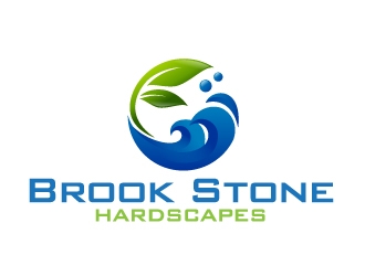 Brook Stone Hardscapes logo design by Dawnxisoul393
