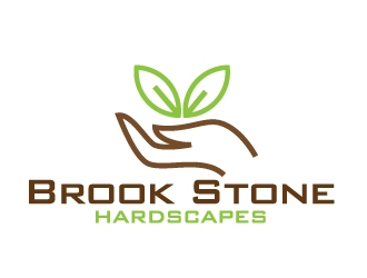 Brook Stone Hardscapes logo design by Dawnxisoul393