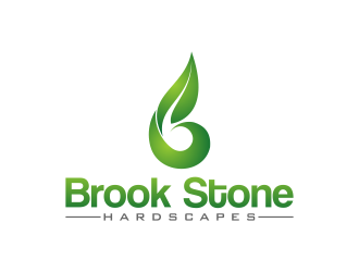 Brook Stone Hardscapes logo design by rykos