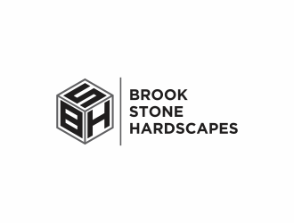 Brook Stone Hardscapes logo design by santrie