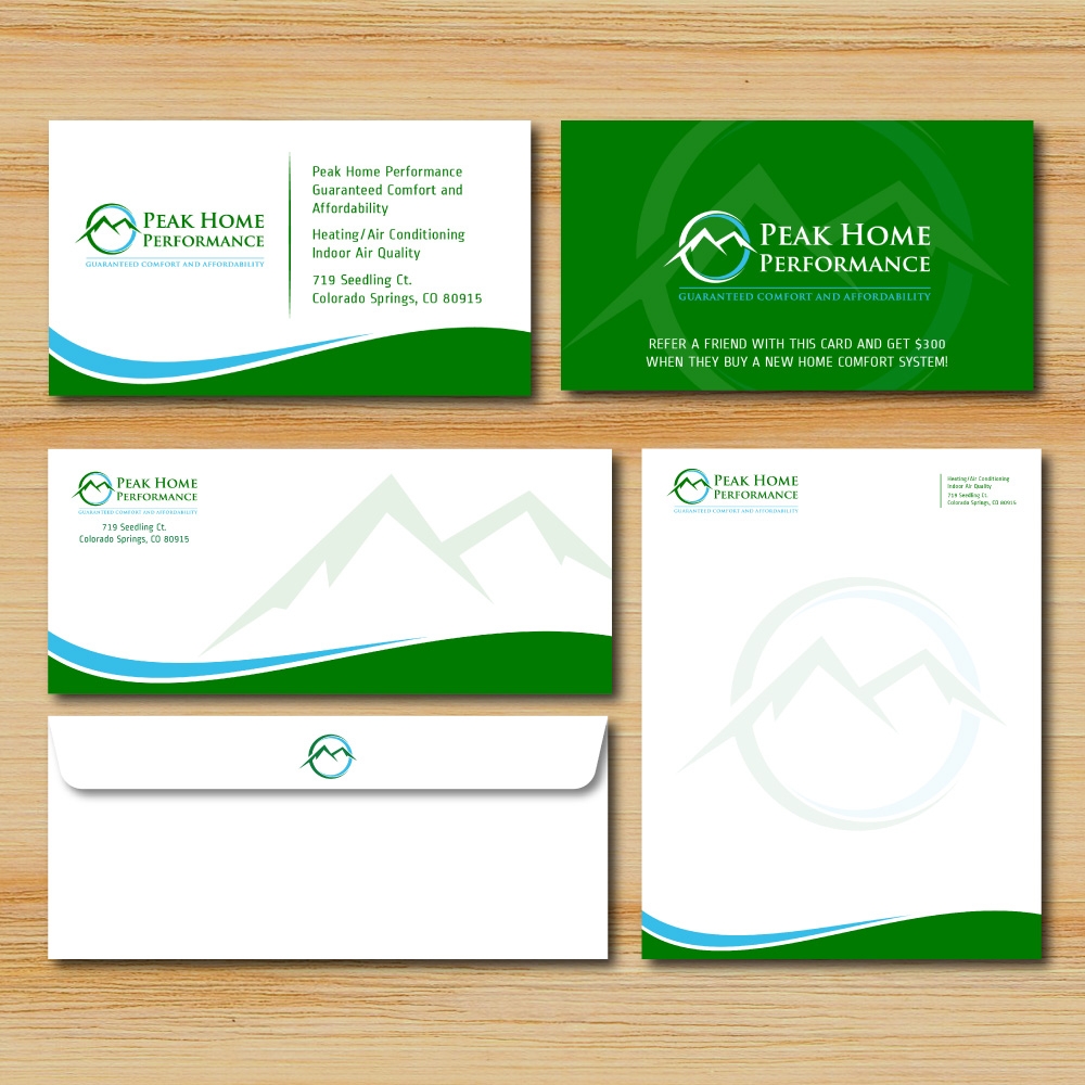 Mountain States Home Performance logo design by Boomstudioz