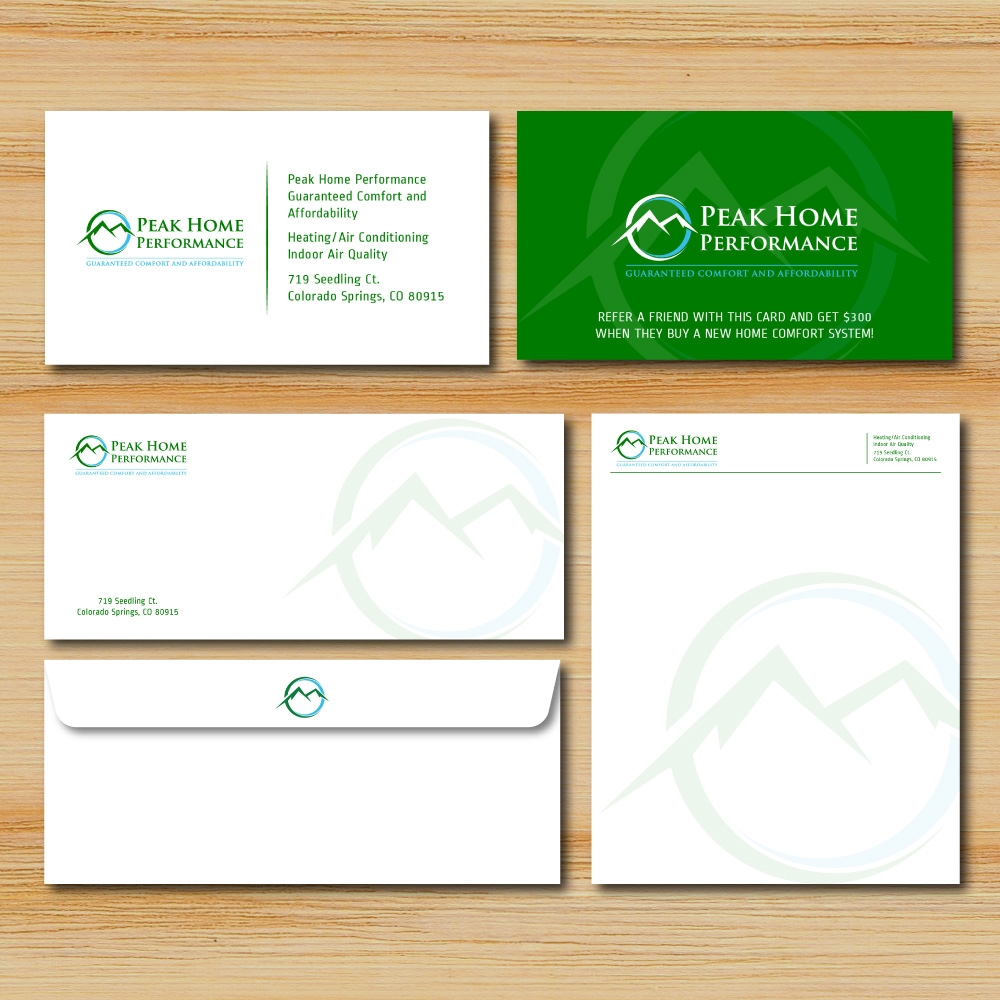 Mountain States Home Performance logo design by Boomstudioz