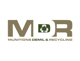 Munitions Demil & Recycling  - DBA MDR logo design by johana