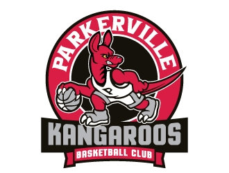 Parkerville Kangaroos Basketball Club logo design by SDLOGO
