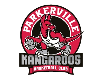 Parkerville Kangaroos Basketball Club logo design by SDLOGO
