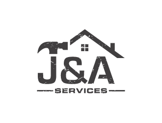 J&A Services logo design by jishu