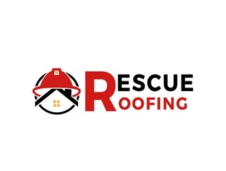Rescue Roofing logo design by bougalla005
