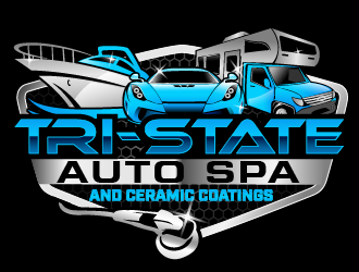 Tri-state auto spa and ceramic coatings  logo design by THOR_