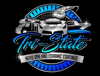 Tri-state auto spa and ceramic coatings  logo design by jaize