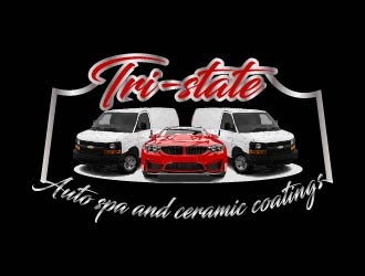 Tri-state auto spa and ceramic coatings  logo design by bulatITA