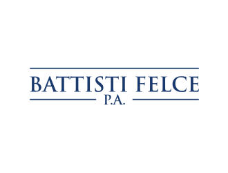 Battisti Felce, P.A. logo design by rief