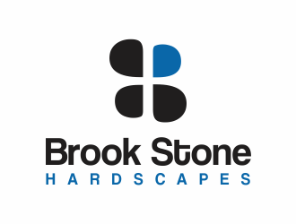 Brook Stone Hardscapes logo design by up2date