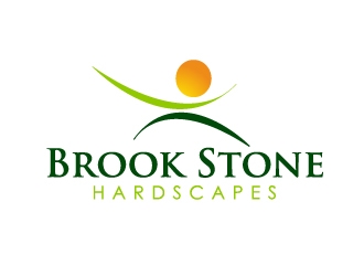 Brook Stone Hardscapes logo design by Marianne